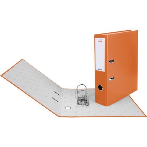 Biella Dinocolor Ordner Breit DIN A4 70 mm Orange 2 Ringe 10341735U Kunststoff Hochformat Image