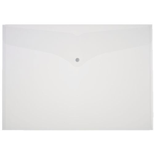 Viking Dokumentenmappe DIN A3 Druckknopf PP (Polypropylen) Quer 32 (B) x 45,6 (H) cm Transparent 5 Stück Image