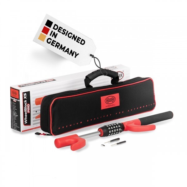 HEYNER Lenkradsperre Zahlenschloss Kompakt 850090 Radkralle Rot/schwarz/weiß Image