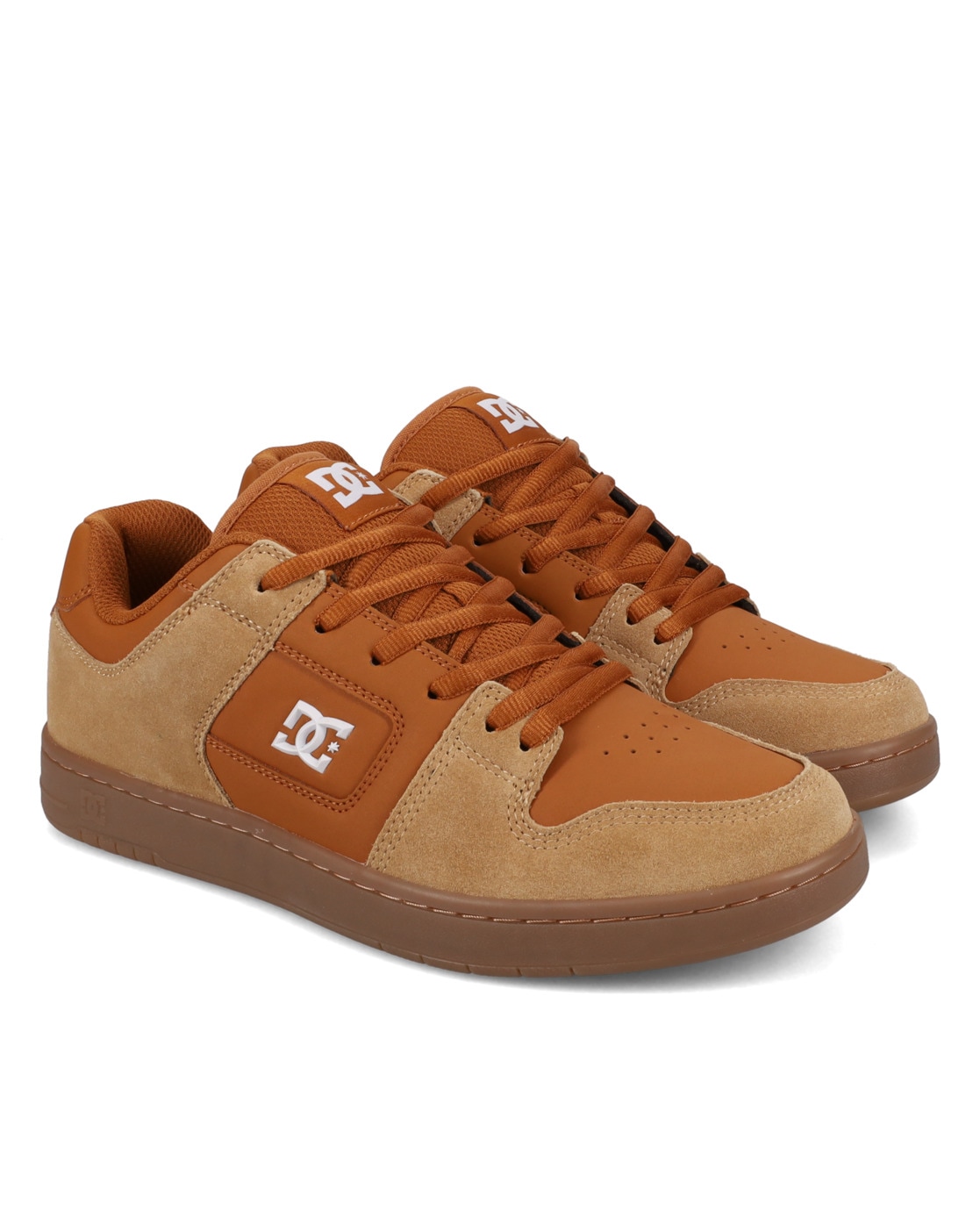 Sneaker DC SHOES "Manteca 4", Damen, Gr. 9,5(41), beige, khaki, gum, 53.02% Leder, 46.98% Synthetikmaterial, Schuhe Sneaker
