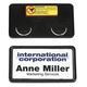 Durable Namensschild Clip-Card (mit Magnet, 40 x 75 mm) Packung à 25 Stück, schwarz, 812901