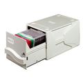 Durable Multimedia Box für CDs und Disketten, abschließbar und erweiterbar, grau, 525610