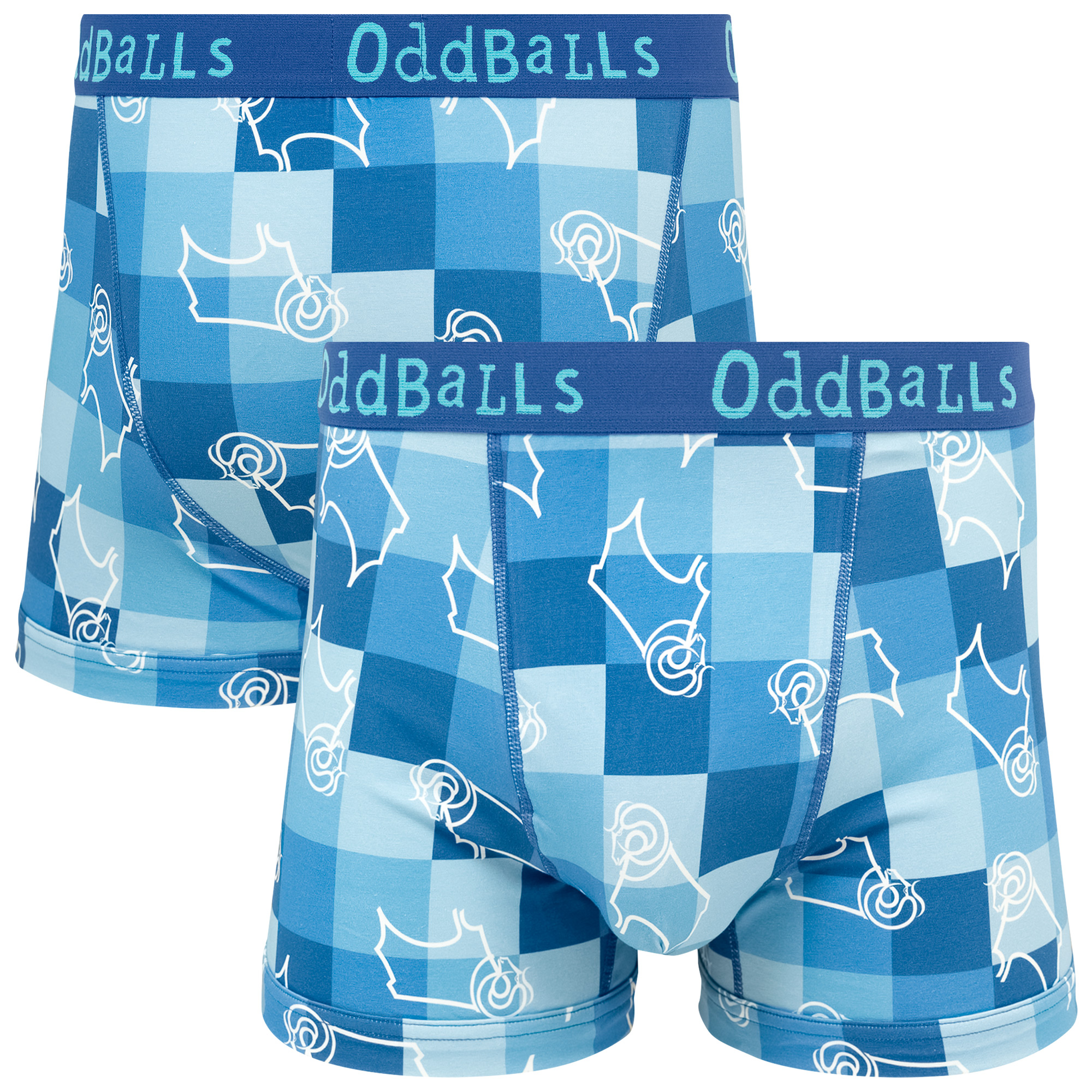 Derby County Oddballs Ausweich-Boxershorts – Blau – Herren Image