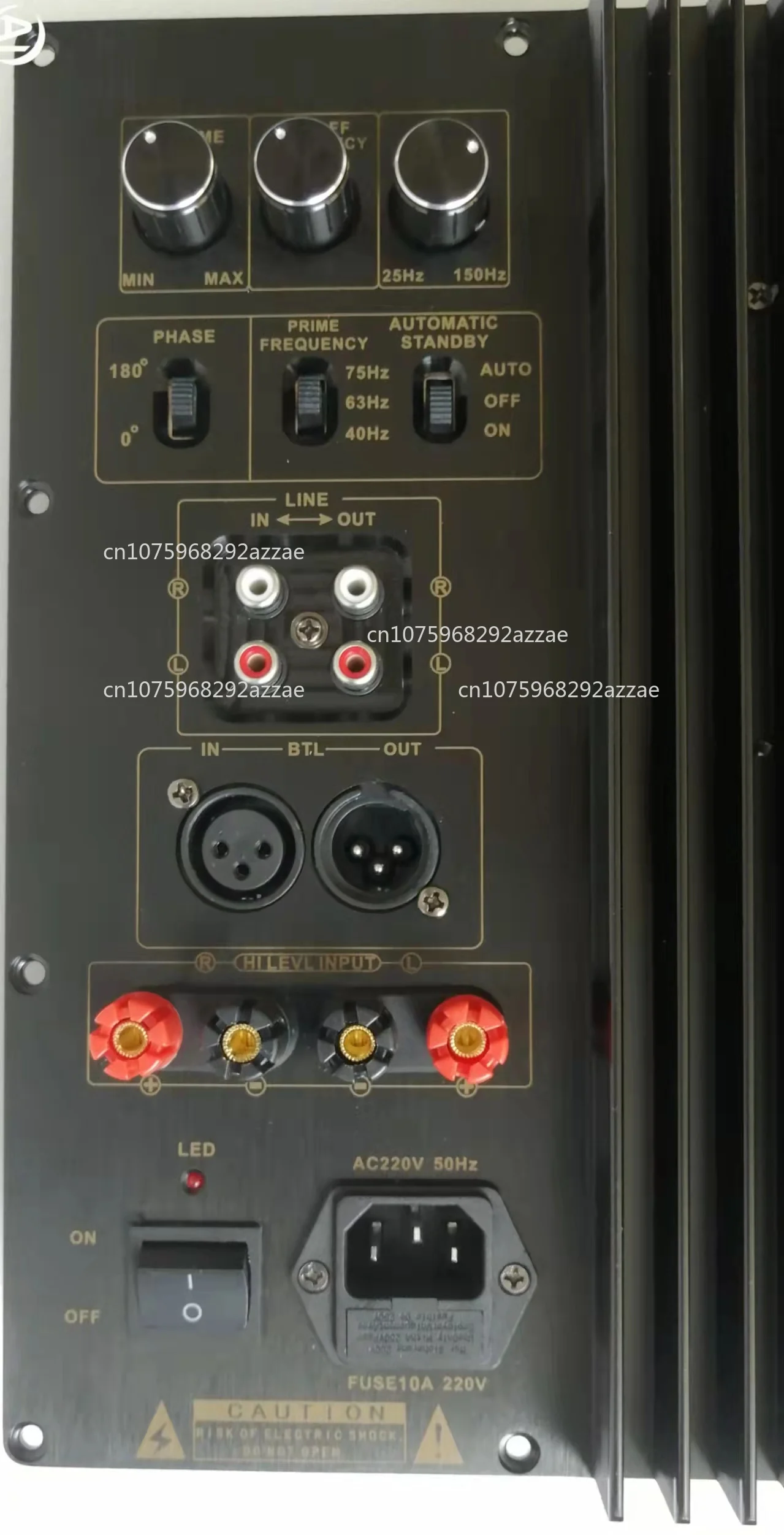 Subwoofer-Leistungsverstärkerplatine 300 W-600 W Bass-Leistungsverstärker, Heimkino-Leistungsverstärker mit schwerem reinem Bass Image