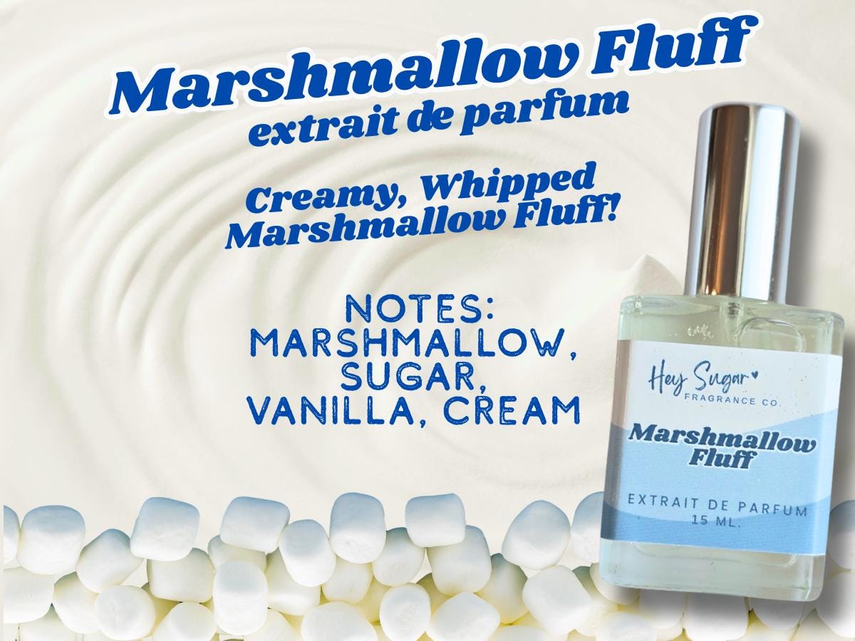 Profumo Marshmallow Fluff - Profumo Gourmand, Profumo da stratificare, Profumo Gourmand, Profumo economico, Fragranza Dopamine, Campioni di profumo