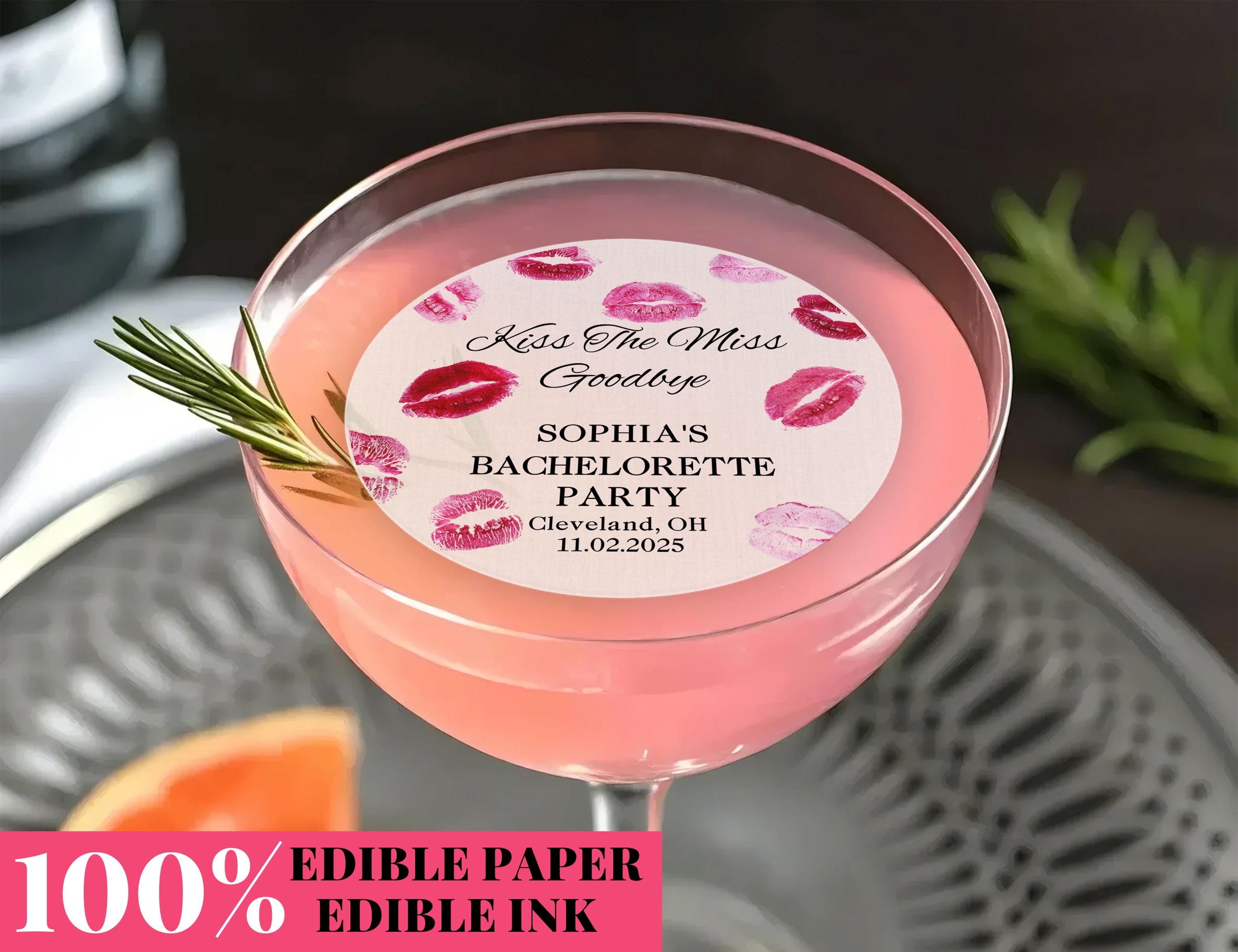 Decorazioni commestibili per bevande per addio al nubilato/decorazioni per cocktail analcolici/guarnizioni per cocktail/decorazioni commestibili per c