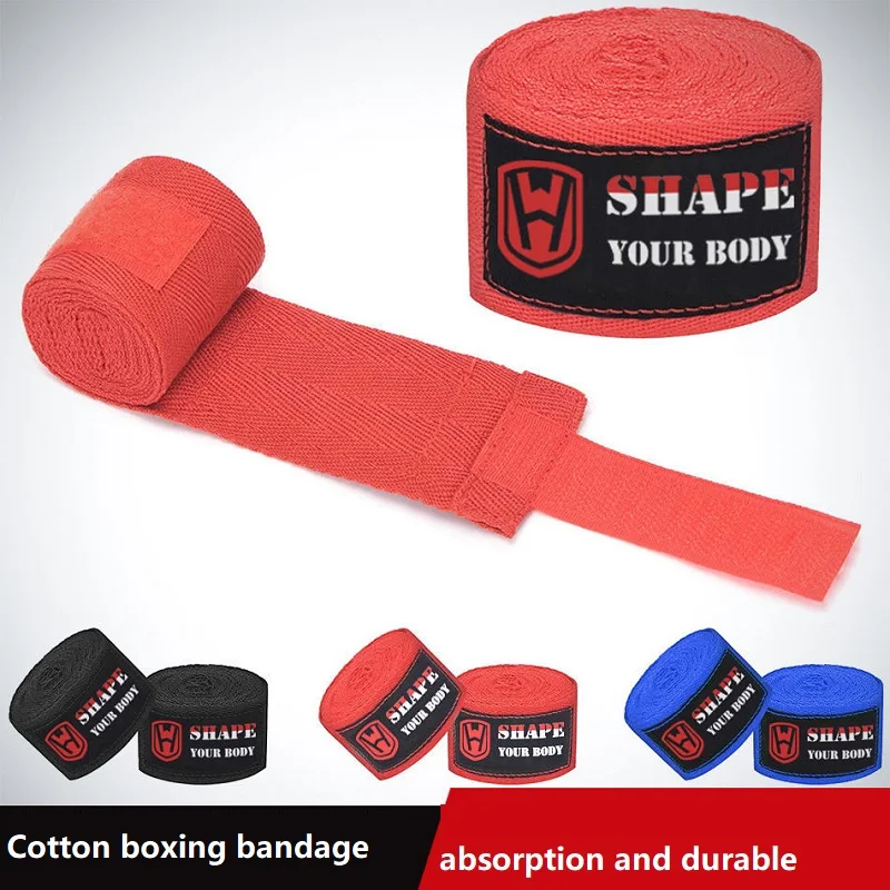 2PCS Boxing Bandages Boxing Hand Equipment Gloves for Gym Man Boxing Bear Paw QJST02