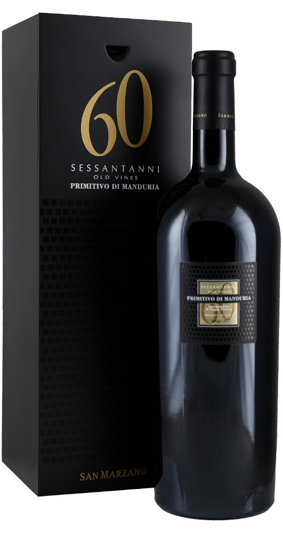 Doppelmagnum (3,0 L) San Marzano Sessantanni 60 anni Primitivo di Manduria 2020 in 1er OHK Image