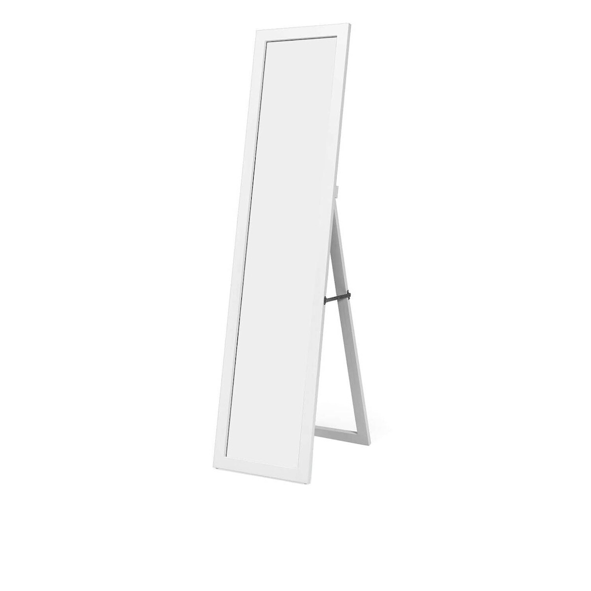 COSTWAY 2-in-1 Ganzkörperspiegel, Standspiegel und Wandspiegel mit Holzrahmen, Schminkspiegel Image