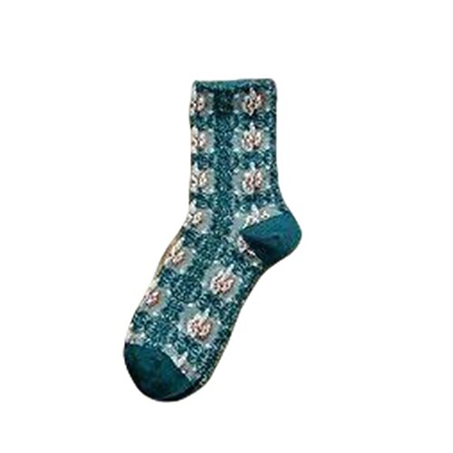 Damen Strümpfe Outdoor Ferien Blume Polyester Basic Klassisch Lässig Elastisch Warm 1 Paar Image