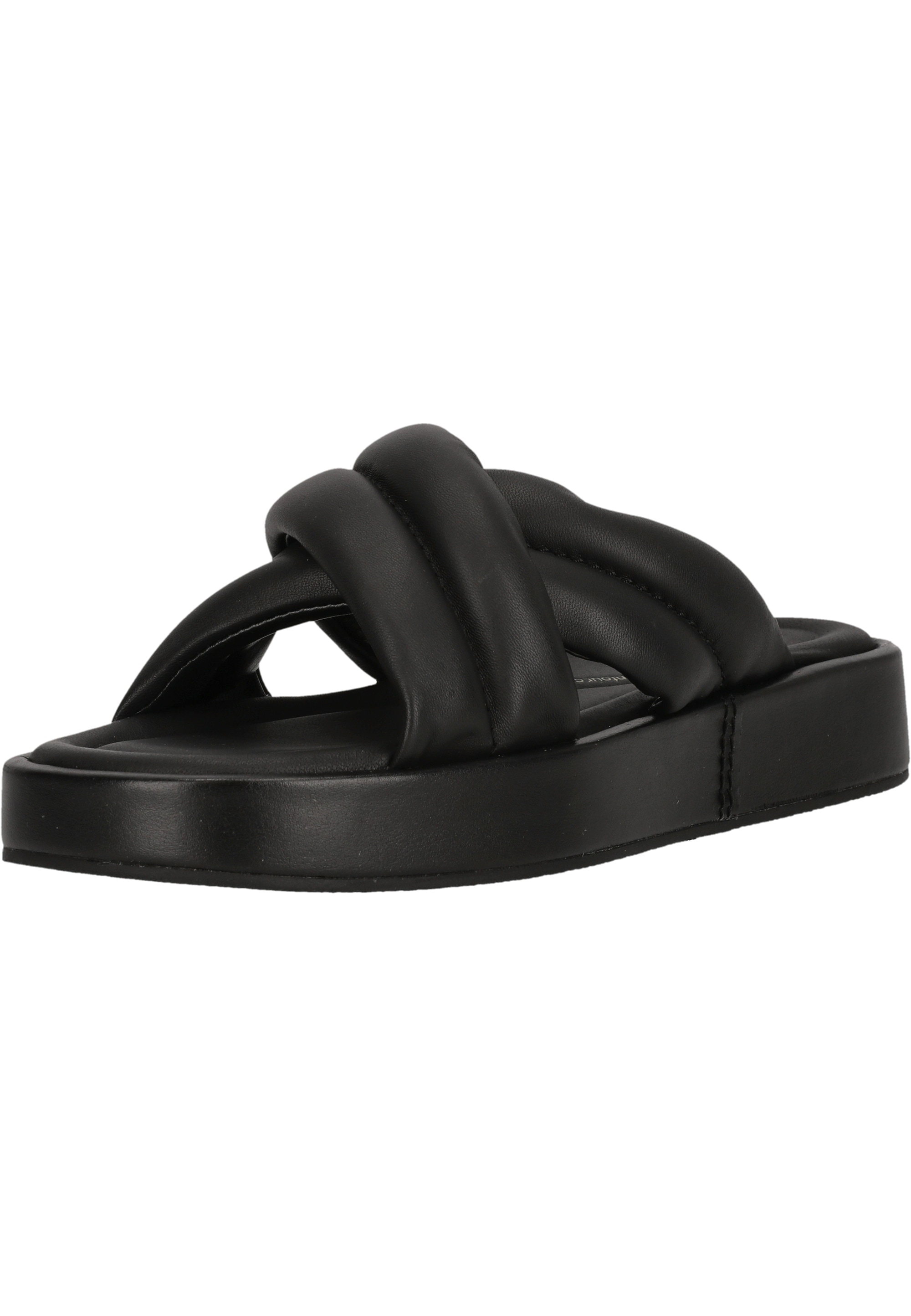 Sandale CLARKS "Alda Glide", Damen, Gr. 42, schwarz, Gummi, Schuhe Sandale, mit Contour Cushion-Fußbett