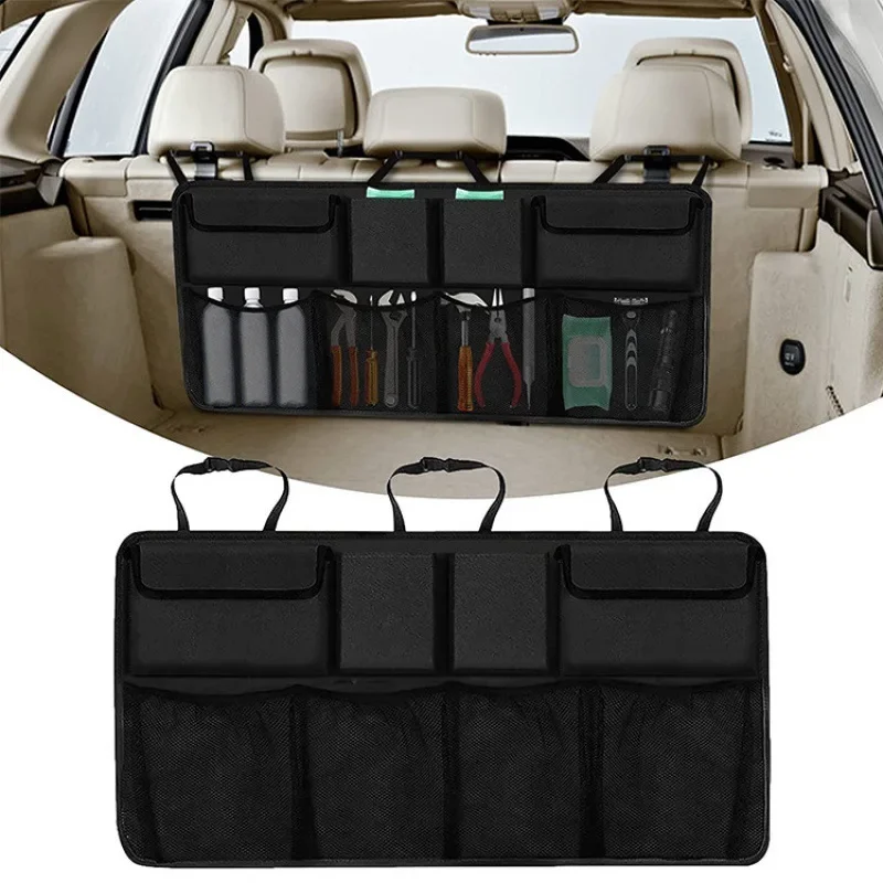 Borse portaoggetti per bagagliaio di un'auto, borse appese sullo schienale del sedile posteriore dell'auto suv, borse a rete, scatole portaoggetti per auto, borse portaoggetti Accessori