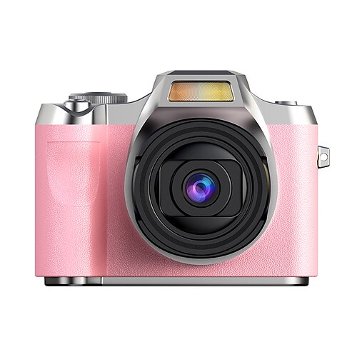 Fotocamera digitale HD 1080p con 64 MP e flash, ricarica USB, design retrò, compatta per viaggi e fotografia quotidiana