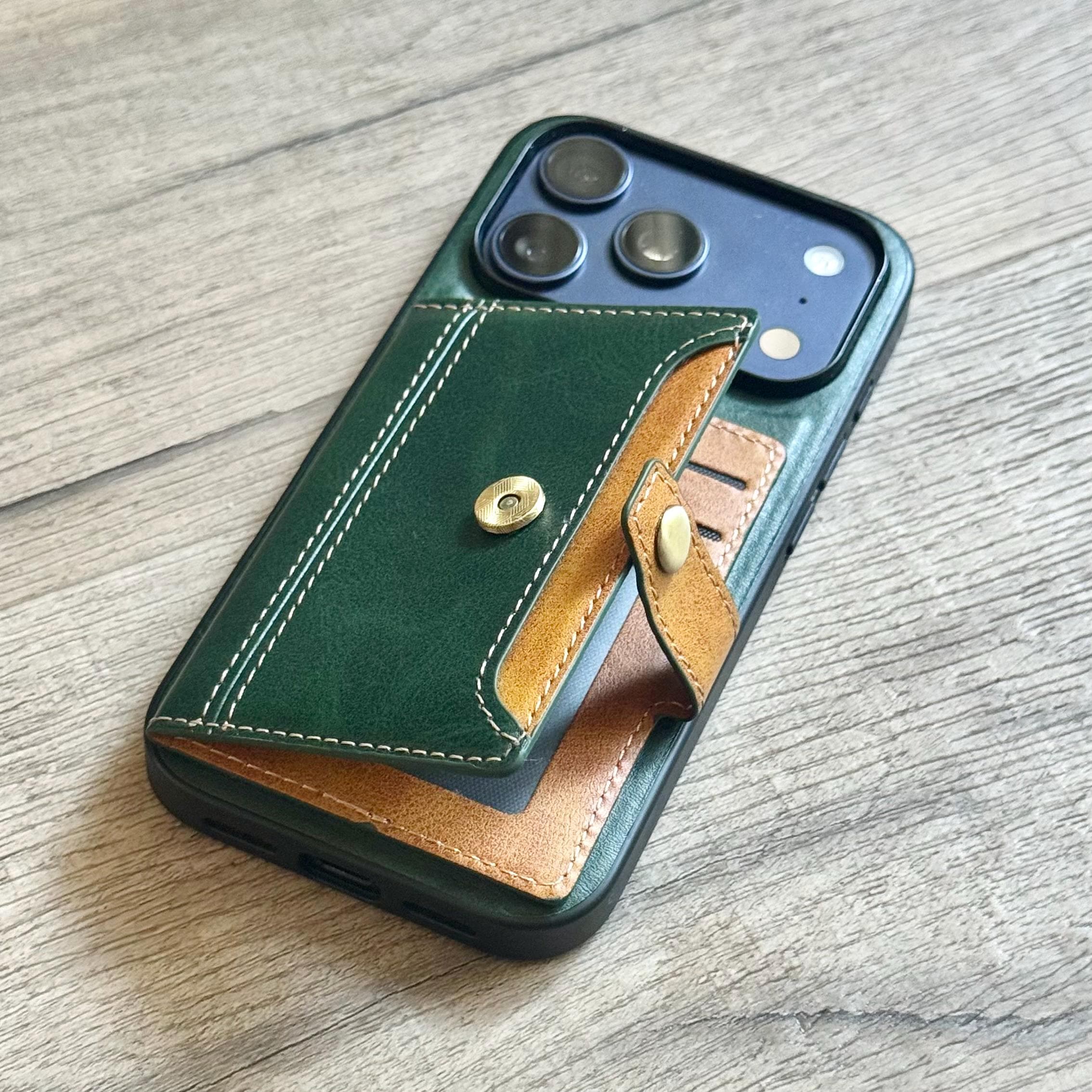 Portafoglio personalizzato per iPhone 17, 16 Pro, 15 Max Plus, cover in pelle, con tasca per contanti