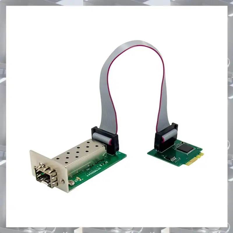 Heißer Verkauf-M.2 A E Key SFP Single Fiber Port Netzwerkkarte, Gigabit Ethernet 10/100/1000Mbps NIC I210AS,M.2 A E Key SFP Single F Image