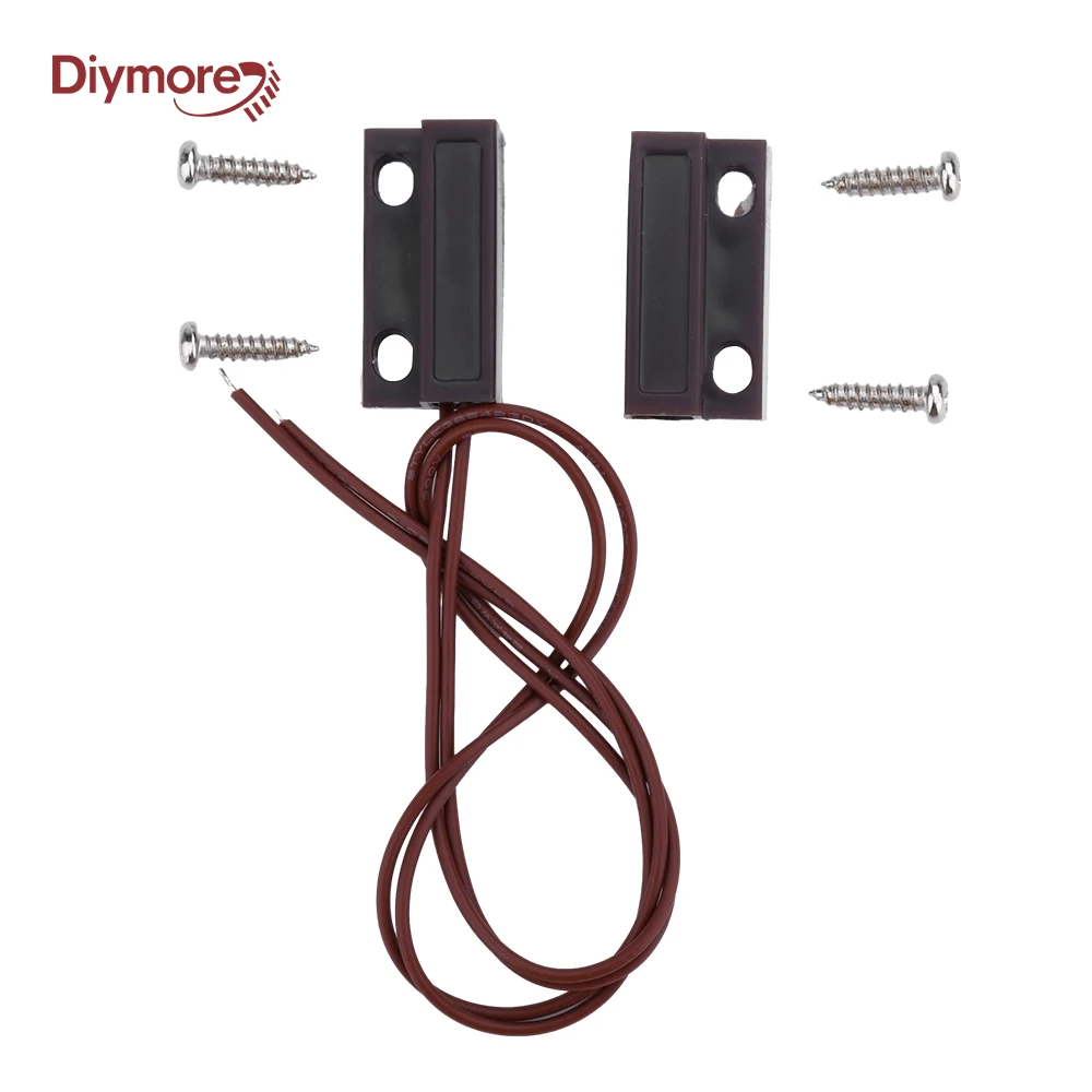 MC 38 Verdrahteter Tür-Fenster-Sensor-Detektor, Magnetschalter, normalerweise geschlossen und normalerweise offen, NC/NO, für Home Security Alarm System Image