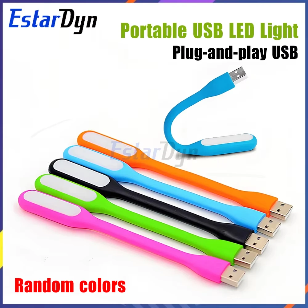 Mini-USB-LED-Leselampe, tragbar, faltbar, Buchlampe, Augenschutz für Powerbank, PC, Laptop, Nachtlesung, zufällige Farbe