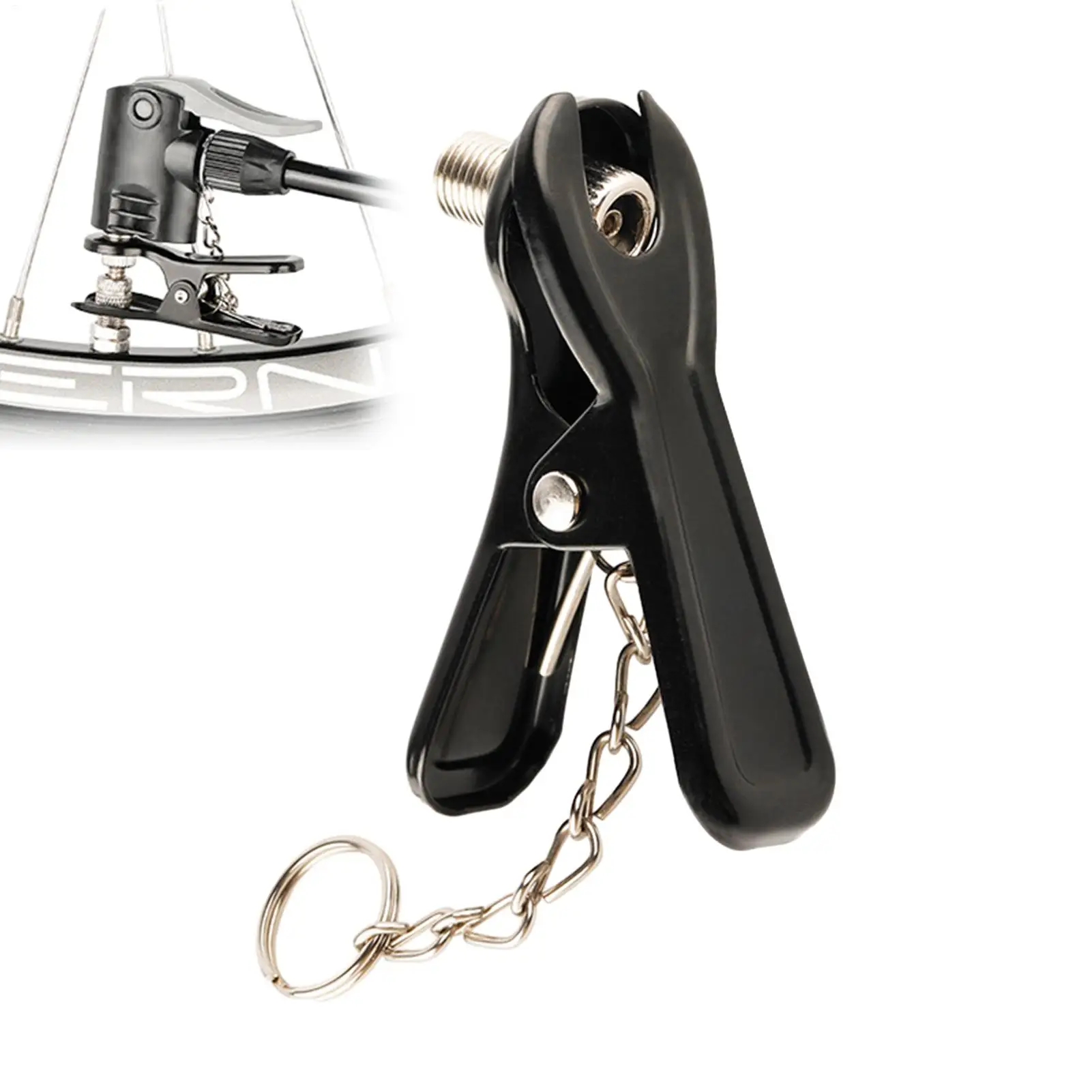 Air Chuck Quick Connect Pneumatische Reifen Chuck Fahrrad Pumpe Clip Luft Kompressor Düse Aufblasbare Fahrrad aufblasung werkzeug Image