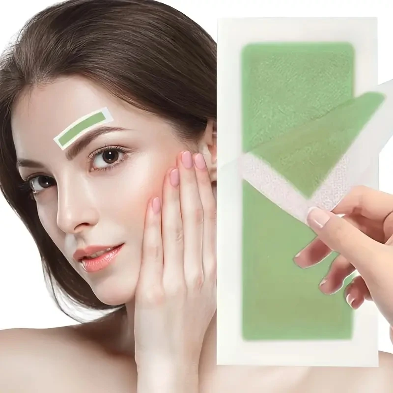 6/12/24/36 Stück milde Wachsstreifen, nicht reizend, einfach zu verwenden, Haarentfernungswachspapier, tragbare Reise für Männer und Frauen Image