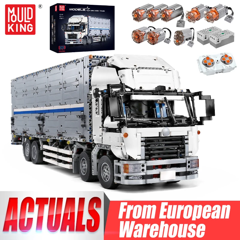 MOULD KING 13139 Technisches Autospielzeug Das MOC-1389 APP&RC Motorisiertes Flügelkörper-LKW-Set Bausteine Ziegel Kinder Weihnachtsgeschenk Image