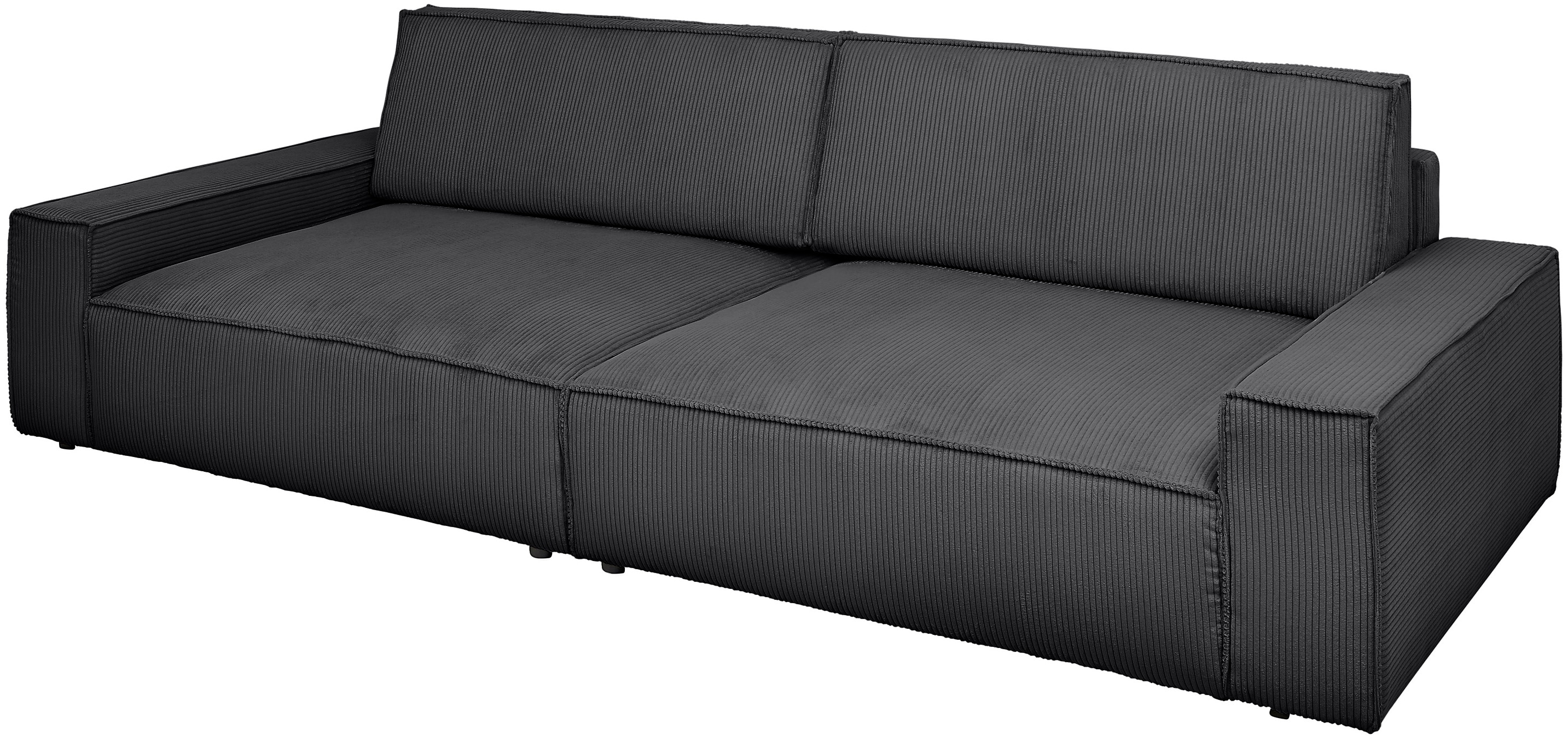Big-Sofa HOME AFFAIRE "NEU: SHERWOOD XXL, Big-Sofa (316cm), extra tiefe Sitzfläche 95 cm", anthrazit, B:316cm H:90cm T:135cm, 100% Polyester, Sofas, Big-Sofa, bequemer Sitzkomfort, Cord u. Leinenoptik, Kedernaht