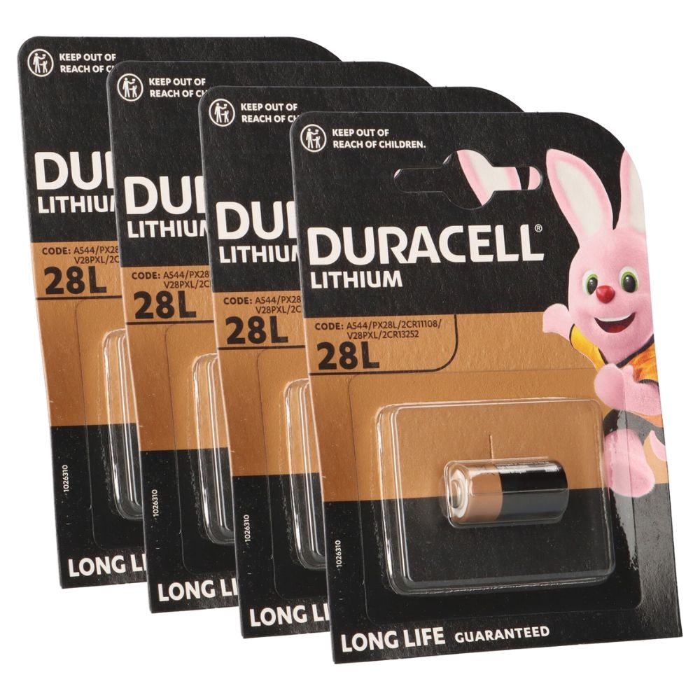4x Duracell Photobatterie PX28 Lithium 6V 150mAh (4x 1er Blister) Image