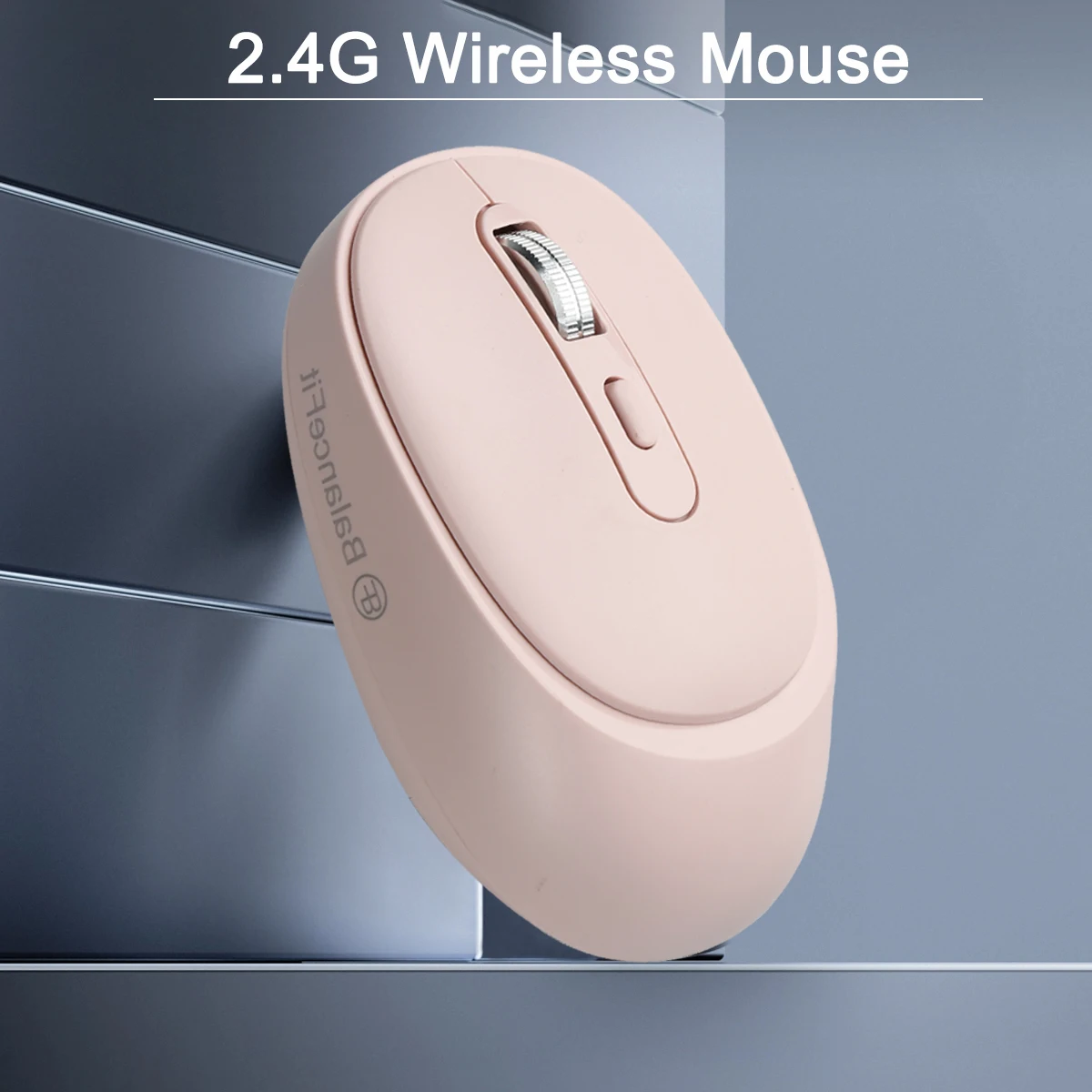 Kabellose Maus, tragbare mobile optische Maus mit USB-Empfänger, 3 einstellbare Stufen, 6 Tasten für Notebook, PC, Laptop, Computer Image