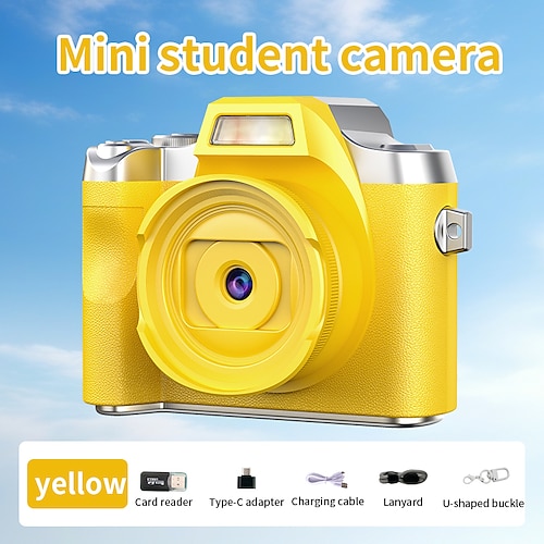 Appareil photo numérique Zoom 8X 1,56 pouce Haute Définition avec carte TF de 128 Go Super Mini Vidéo Créatif Appareil photo numérique compact utilisant un appareil photo CCD Cadeau de la