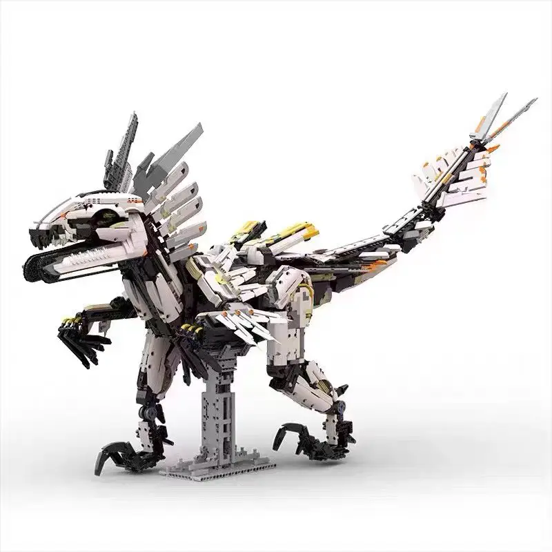 Baustein Produkt MOC Claw Beast Horizon Mechanisches Dinosaurier-Spielzeugmodell Kinderpuzzle-Montagemodell Image