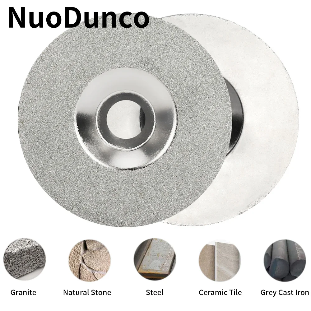 125 mm galvanisierte Diamant-Trennscheibe, 5 Zoll Schleifscheibe für Winkelschleifer, Glas, Jade, Schneiden, Polieren, DIY-Sägeblatt Image