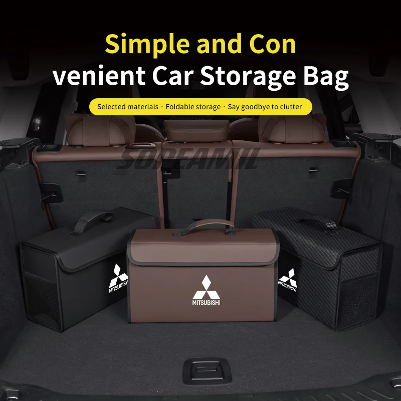 Kofferraum-Organisations- und Aufbewahrungsbox für Mitsubishi Outlander Pajero Asx Colt Lancer EX Evolution L200 Triton RALLIART Delica Image
