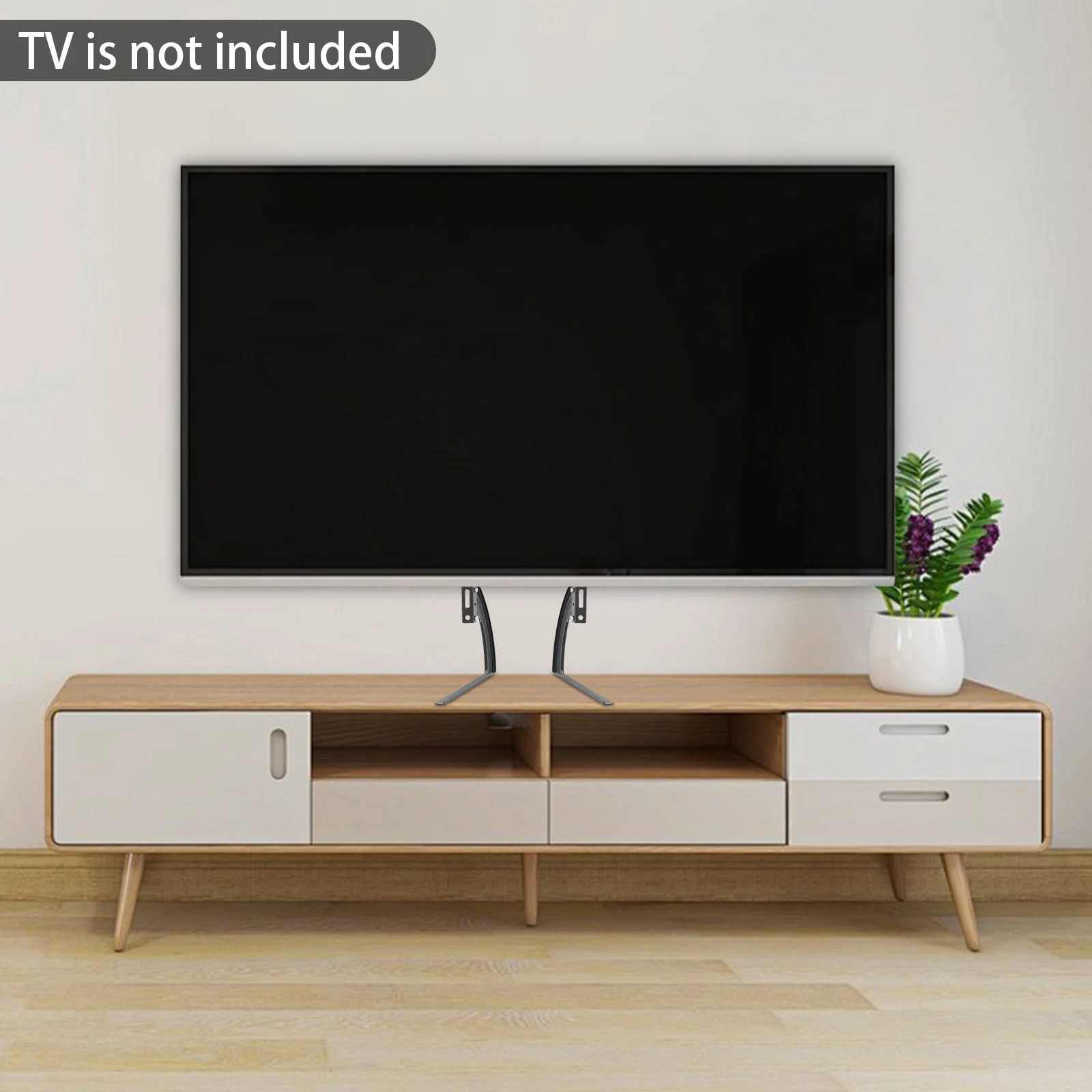 TV-Ständer, Fernsehtisch, universeller TV-Ständer für 32–70 Zoll LED-LCD-TV, Haushalts-TV-Basis, Tisch-Basishalter