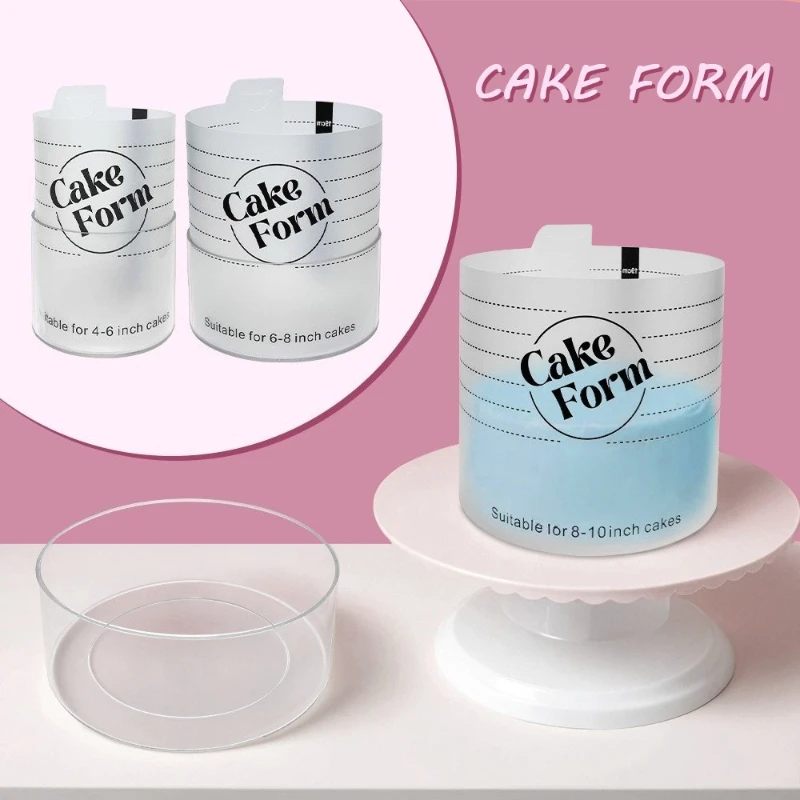 Runde Kuchen Ring Form Einziehbare Fondant Werkzeuge Einstellbare Mousse Kuchen Ring Acryl Kreis Backen Ring Kuchen Schnell Dekor Werkzeuge Image