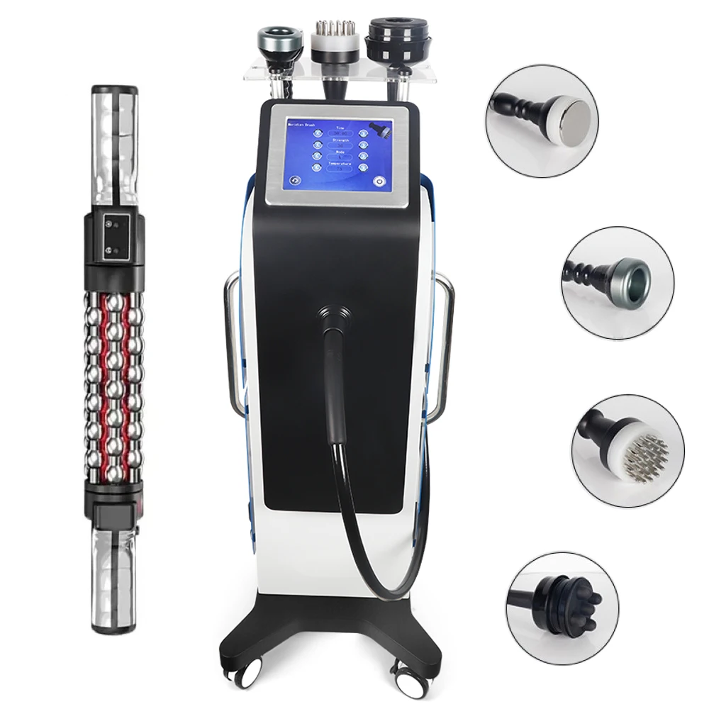 G9 Vibration 5 IN 1 40K Kavitation Ultraschall Massage Maschine Vakuum Heizung Rolle Massagegerät 360 Rotierenden Inneren Ball Roller gerät Image