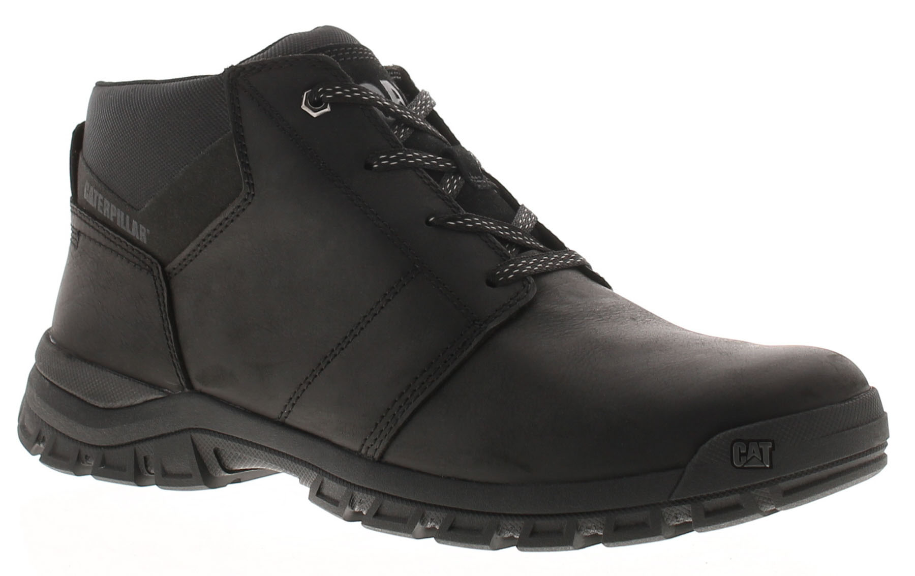 Caterpillar Herren Smart Boots Threshold Chukka Leder Schnürschuhe schwarz