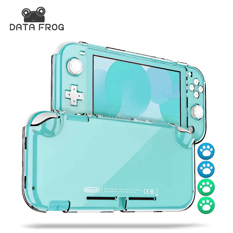 DATA FROG Anti-Rutsch-Schutzhülle, kompatibel mit Switch Lite Spielkonsole, vollständige Abdeckung, Kristallschale für Switch Lite Image
