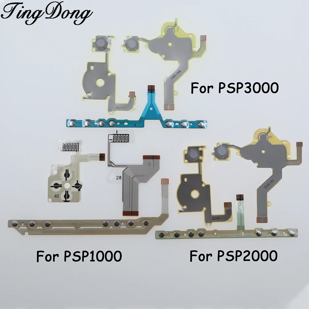 1 Satz Links Rechts Lautstärketasten Flachkabel Ersatz Für PSP 1000/PSP 2000/PSP 3000 Controller Ribon Flex Kabel Reparatur Teile Image