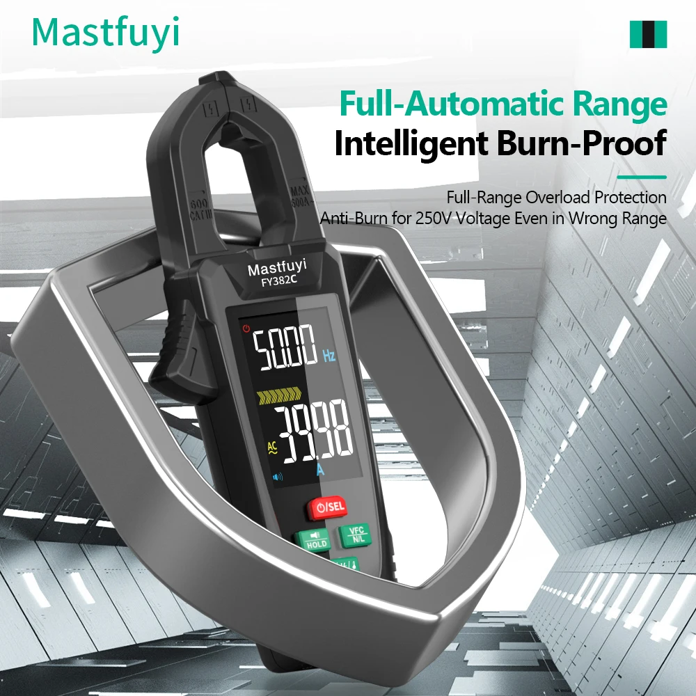 MASTFUYI Full-Auto Digital Clamp Meter True RMS Multimeter AC Strom Tester Ohm Hz Kapazität NCV Erkennung Elektriker Werkzeug Image