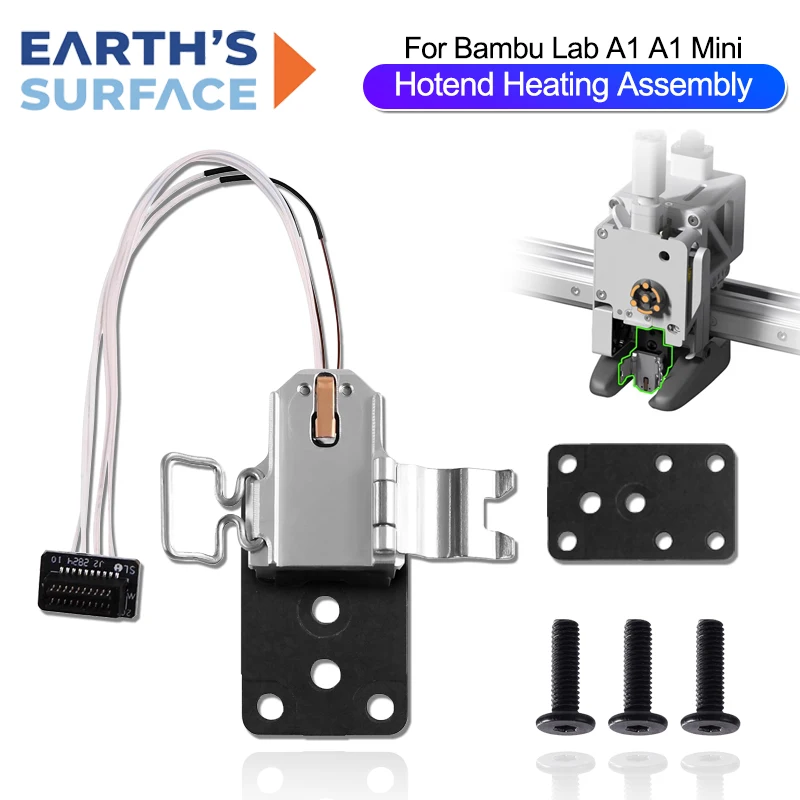 Hotend Heizung Montage für Bambu Lab A1 A1 Mini Düse Montage für 3D Drucker Hotend Heizung Komponente Montage Zubehör Image