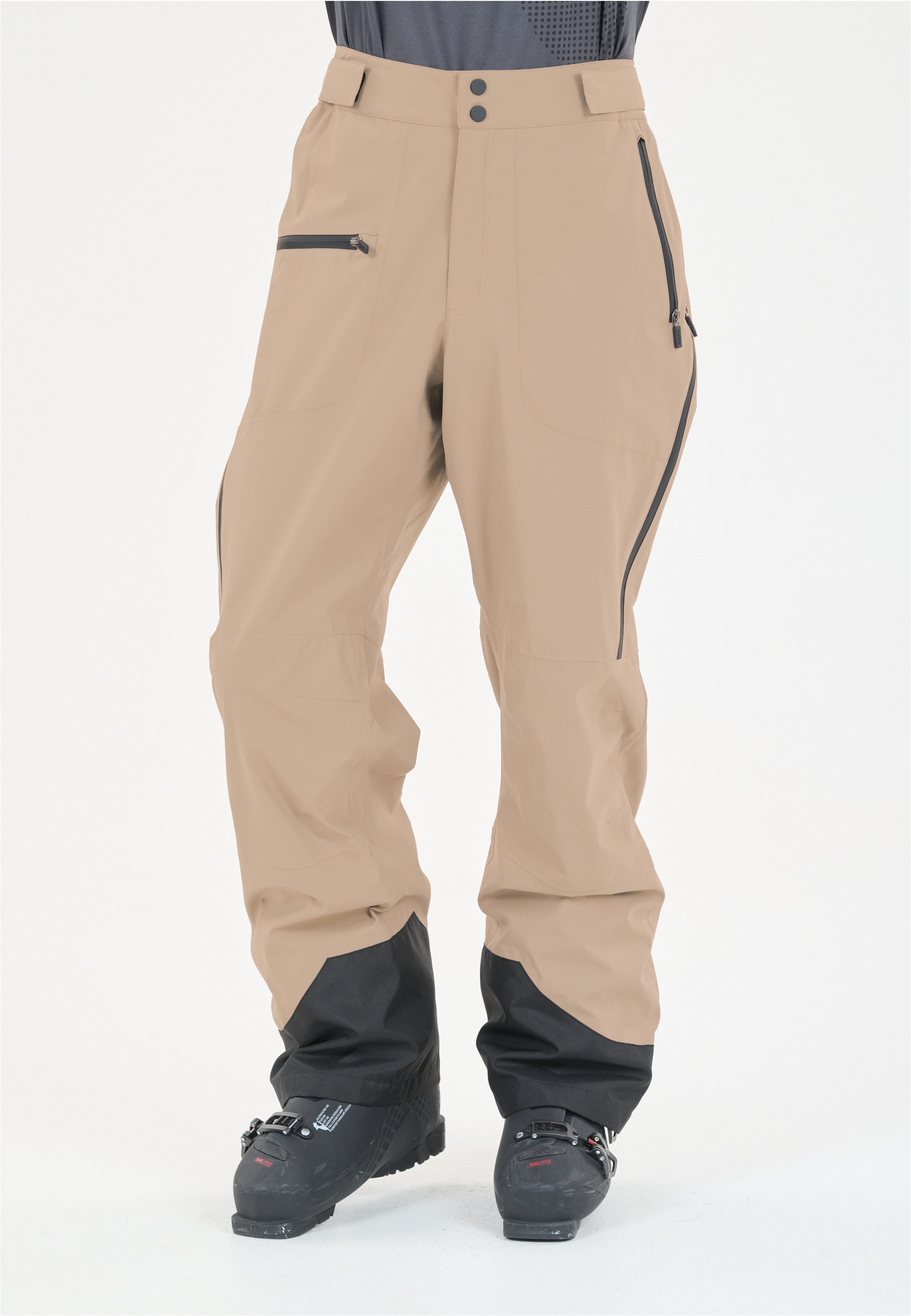 Skihose SLOPE "Zuki", Herren, Gr. L, US-Größen, beige, schwarz, 100% Polyester, mehrfarbig, lang, Hosen Skihose, mit 15.000 mm Wassersäule Image