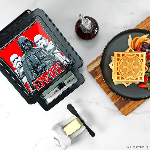 Star Wars Darth Vader Storm Trooper Deluxe Waffler by UNCANNY BRANDS in Black (Size ONE SIZE)