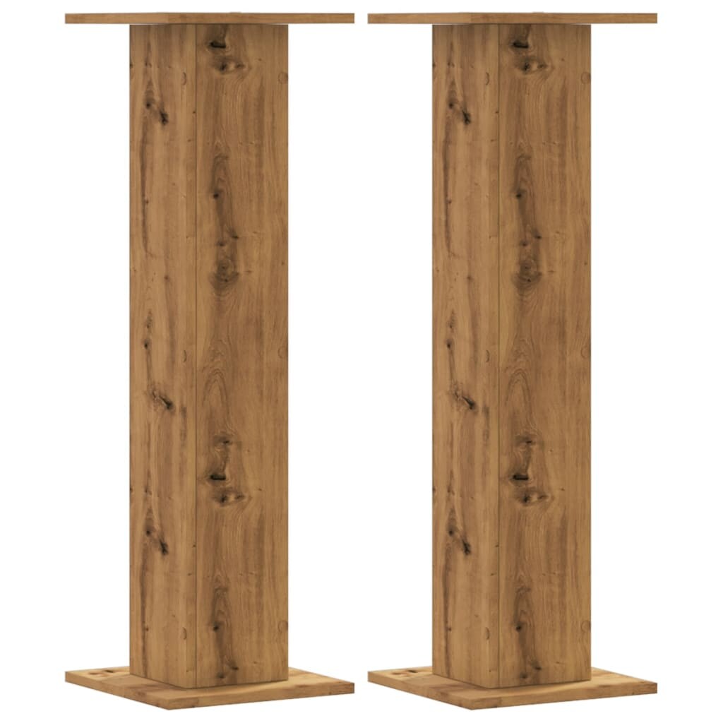 vidaXL Pflanzenständer 2 Stk. Artisan-Eiche 30x30x95 cm Holzwerkstoff Image