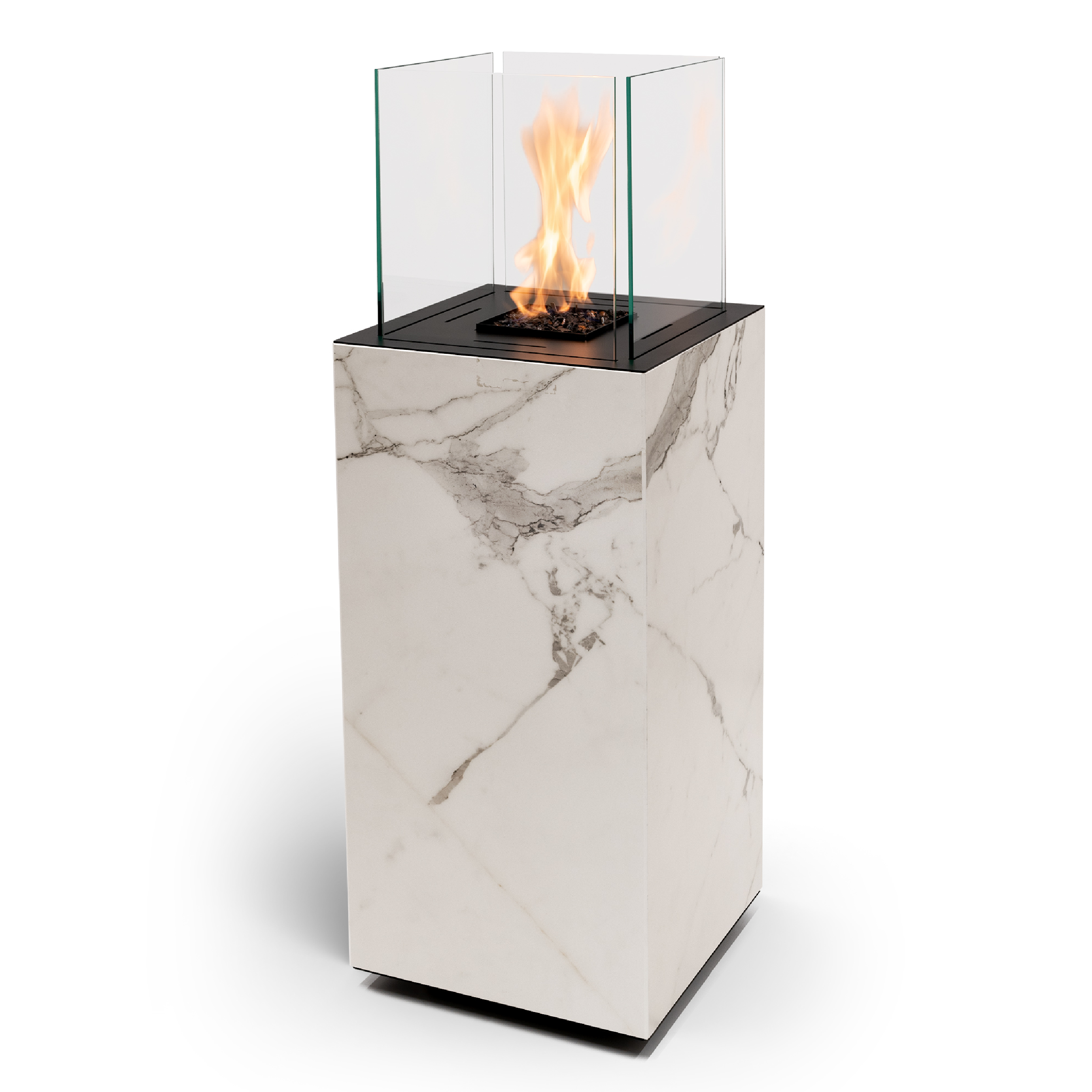 Planika PORTO Ethanolkamin: Daze (Marmor weiß)