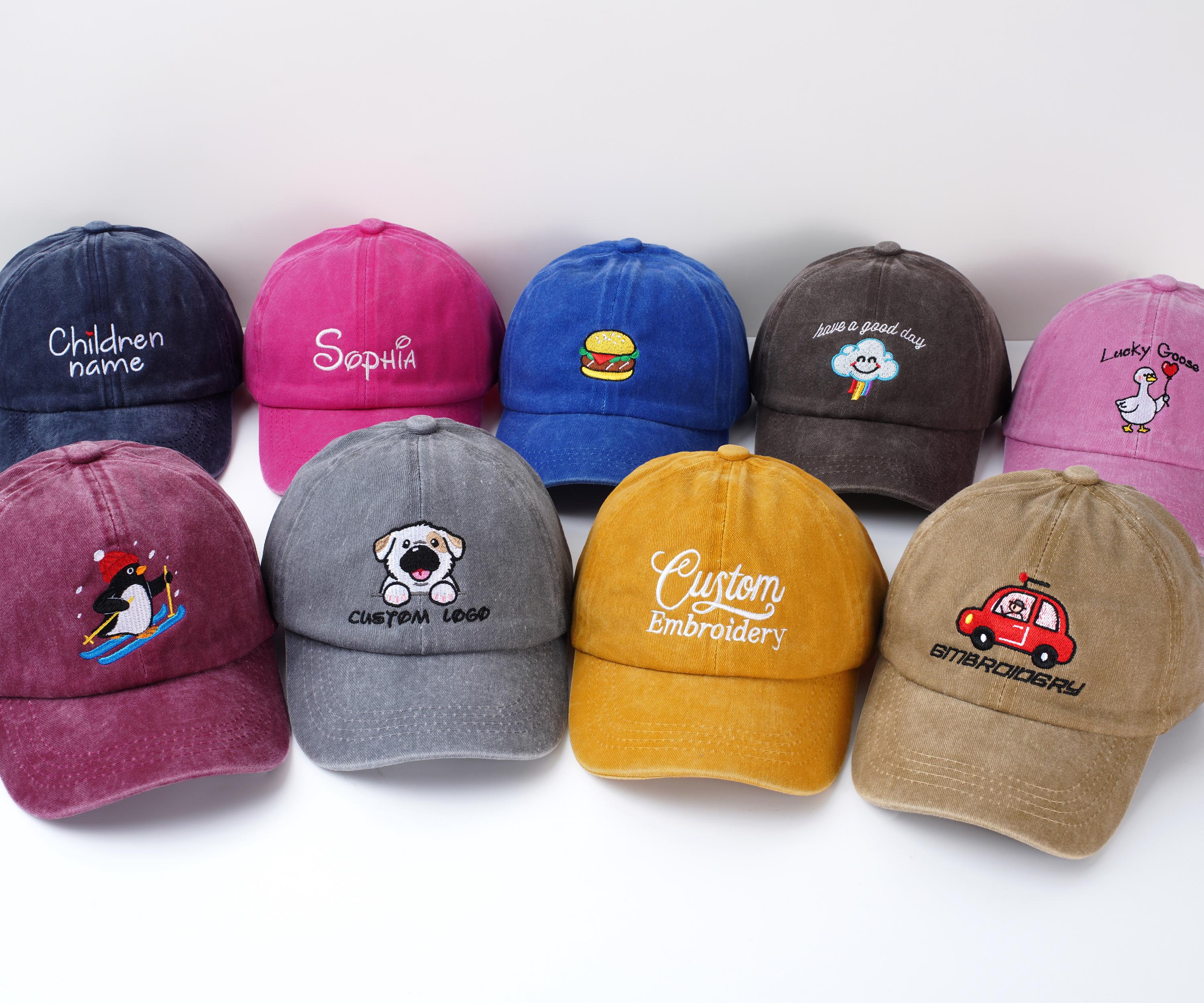 Cappelli personalizzati, berretto da baseball, testo ricamato, berretto da baseball con logo, cappello personalizzato, cappello per adulti, cappelli p