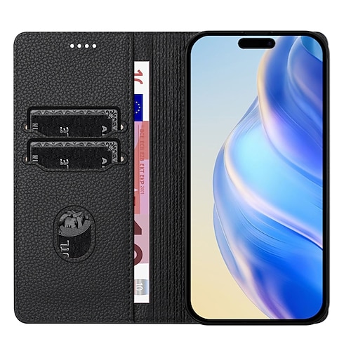 Handy Hülle Handyhüllen Für iPhone 17 Pro Max 17 Air 17 16 15 14 Pro Max Plus 13 Pro Max Mini Brieftaschenhülle Stoßfest Retro PU-Leder Image