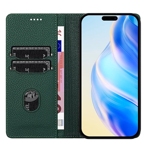 Handy Hülle Handyhüllen Für iPhone 17 Pro Max 17 Air 17 16 15 14 Pro Max Plus 13 Pro Max Mini Brieftaschenhülle Stoßfest Retro PU-Leder Image