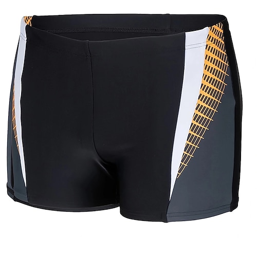 Herren Badeshorts Badehose Bademode Böden Patchwork Elastisch Atmungsaktiv Unterteile Surfen Bikini Tauchen Sommer Image