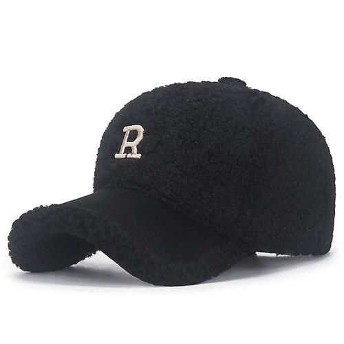 Per uomo Cappelli Invernali Cappello Invernale Caldo Berretto da baseball invernale con paraorecchie Cappellino da Baseball Invernale Nero Rosa Poliestere Pile Moda Moderno Contemporaneo