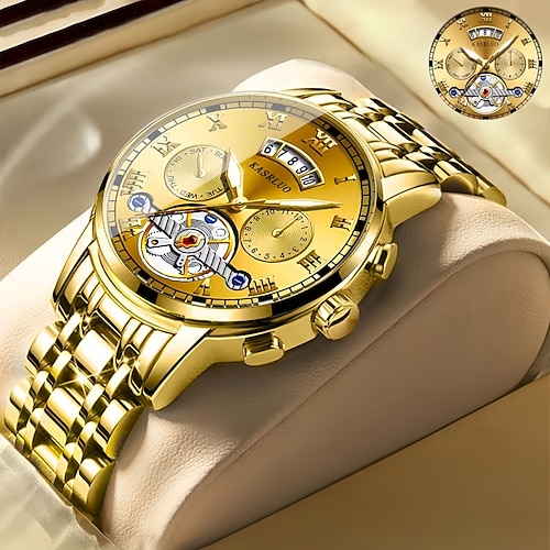 Hochwertige Herrenarmbanduhr, modische Herren-Quarzuhr mit Kalender und Leuchtzifferblatt – die beste Geschenkidee für Männer Image