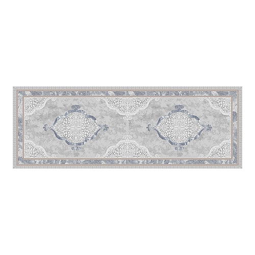 Bereichsteppich für Wohnzimmer und Schlafzimmer faltbar weich rutschfest dicker Imitations-Kaschmir runder Teppich Nachttischmatte waschbar Wohnkultur Teppich Image